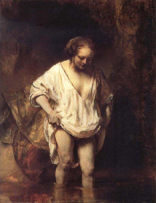 Hendrickje Bathing in a River, REMBRANDT Harmenszoon van Rijn